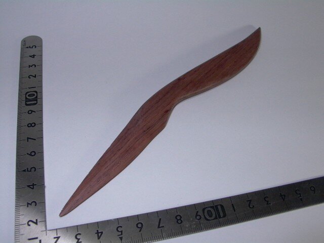 ローズウッドのペーパーナイフ 風1の画像1枚目