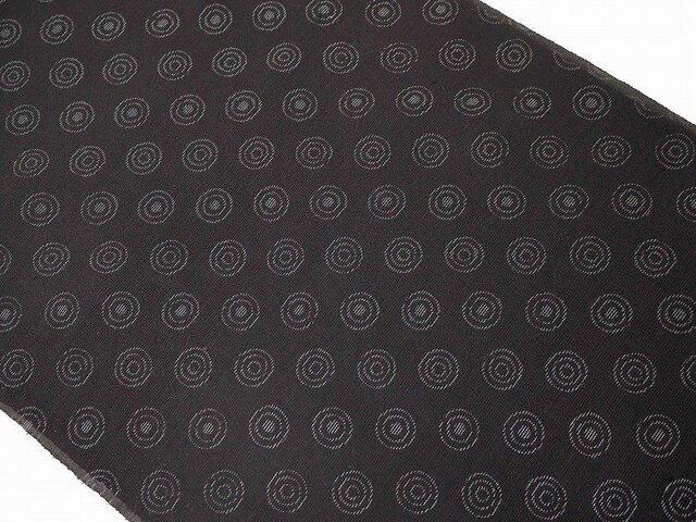 sh0008 紗(夏着物)渦紋様ハギレ100cm☆古布・古裂/絞り/錦紗縮緬/正絹/人絹/モスリンの画像1枚目