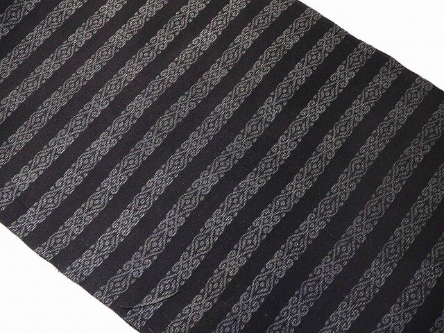 sh0009b 縞紋様(夏着物)ハギレ100cm☆古布・古裂/絞り/錦紗縮緬/正絹/人絹/モスリンの画像1枚目