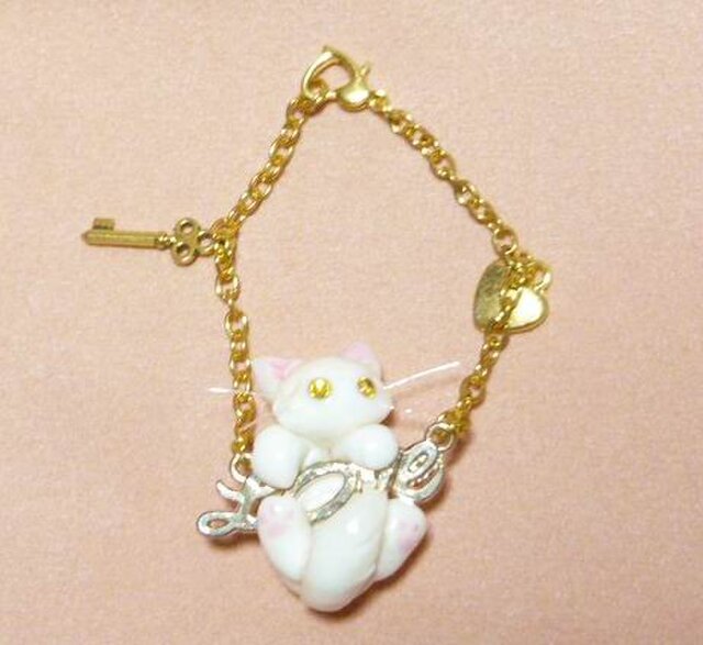 にゃんこのしっぽ○LOVEのバッグチャーム○ターキッシュアンゴラの画像1枚目