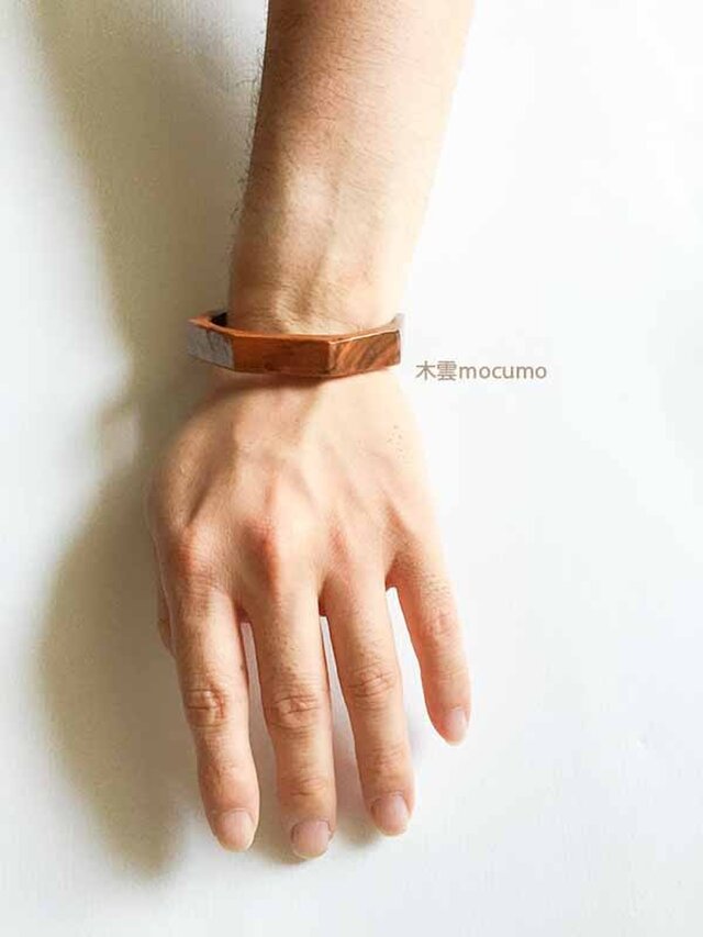 桜の木のバングル 11mm幅 手首の周囲 約155 165mm Iichi ハンドメイド クラフト作品 手仕事品の通販