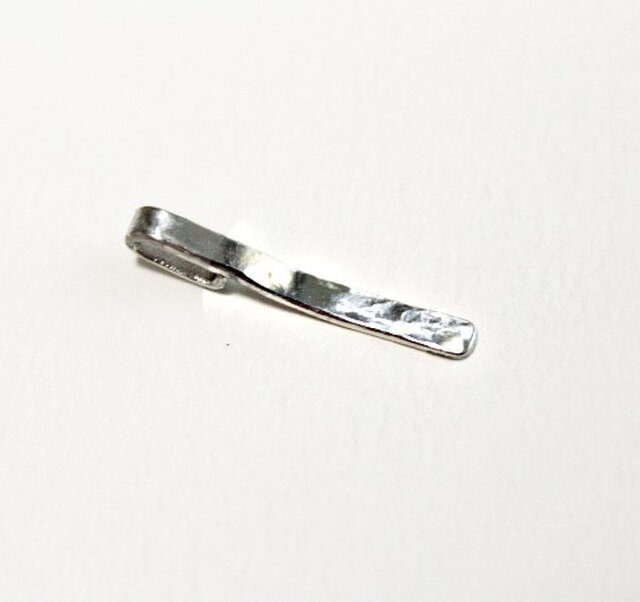 純銀 Pure silver スティック 鎚目模様 ペンダントトップの画像1枚目