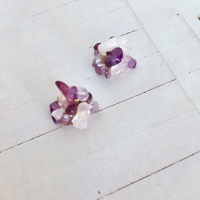 アメジストピアスの画像1枚目