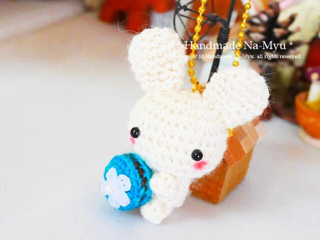 白様ご予約品　トイプーちゃん＆ファーヤーンのウサギさんあみぐるみ 白様ご予約品 トイプーちゃん＆ファーヤーンのウサギさん