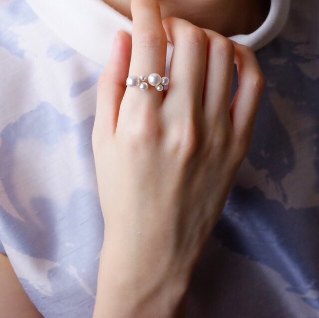 <rs_1> Bubble◯フォークリング(シルバー)の画像1枚目