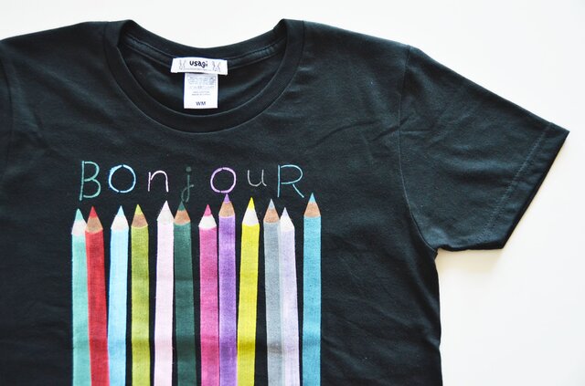 セットでお得に！親子お揃いTシャツセット”色えんぴつ” Tシャツ