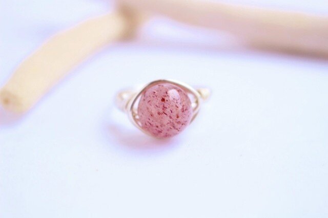 ピンクエピドート Wire Ringの画像1枚目