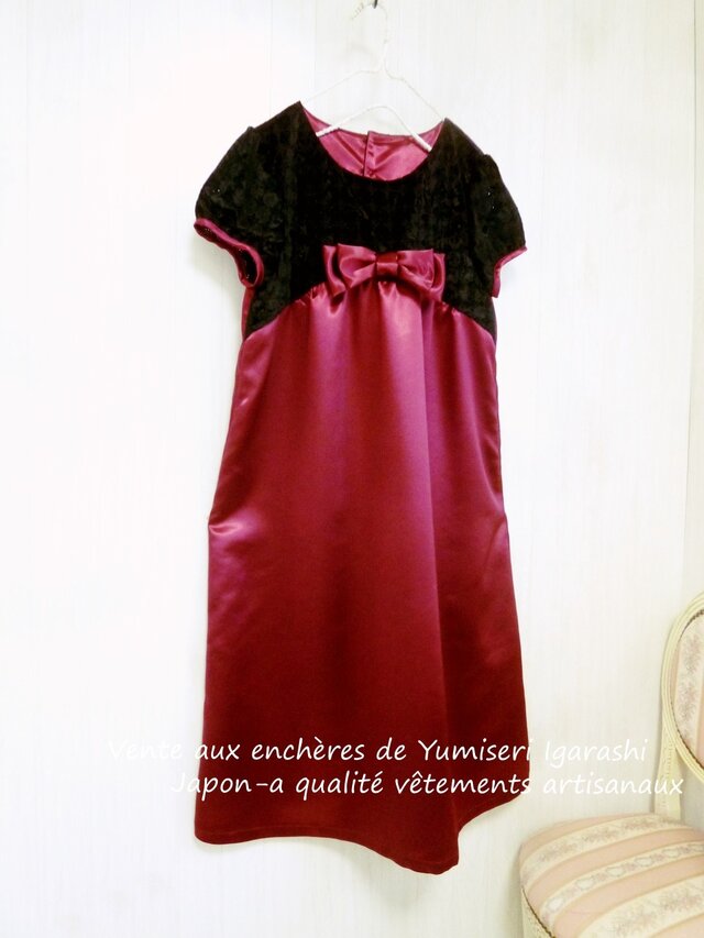 ●フォーマル●お色目多種●華やかベロアサークルレースパフ袖リボン●発表会入学式結婚式●５～31号豊富トールサイズ