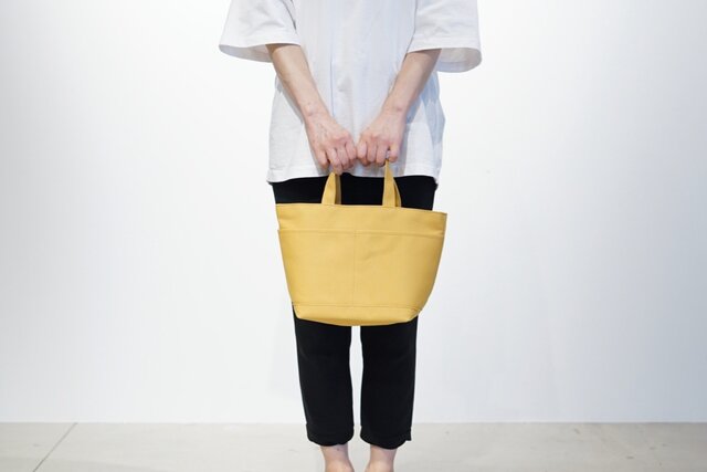 SHIKAKU TOTE mustard (マスタード)の画像1枚目