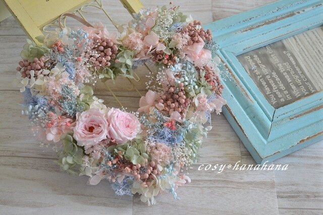 ふんわりハートのwreathの画像1枚目
