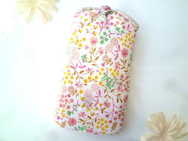 スマホケース 花柄 ピンクの画像1枚目