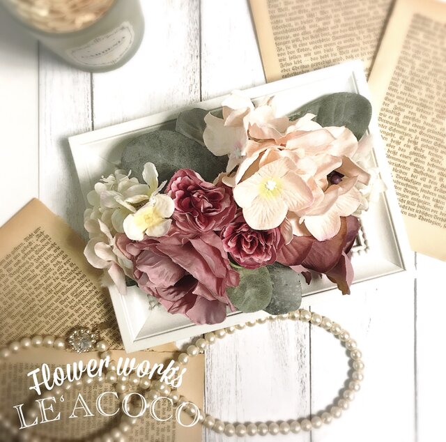 薔薇と紫陽花のヘッドドレス♡の画像1枚目