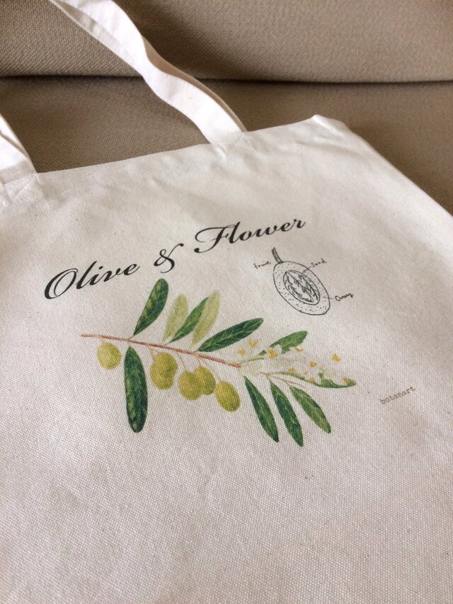 olive marche bag / オリーブ トートバッグの画像1枚目