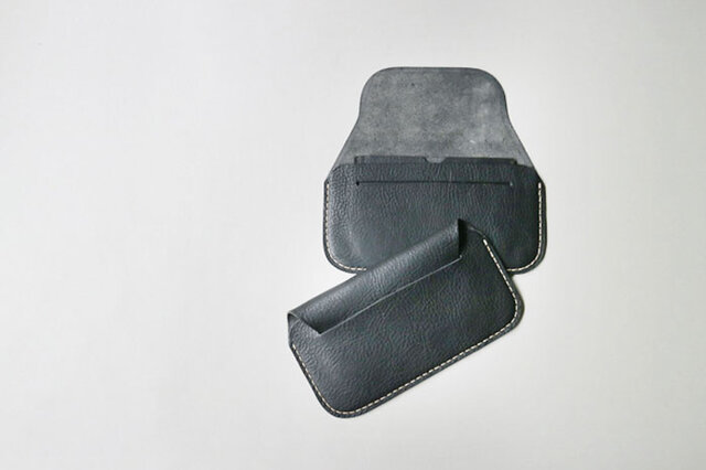 手縫い長財布 BLACK(牛革)の画像1枚目