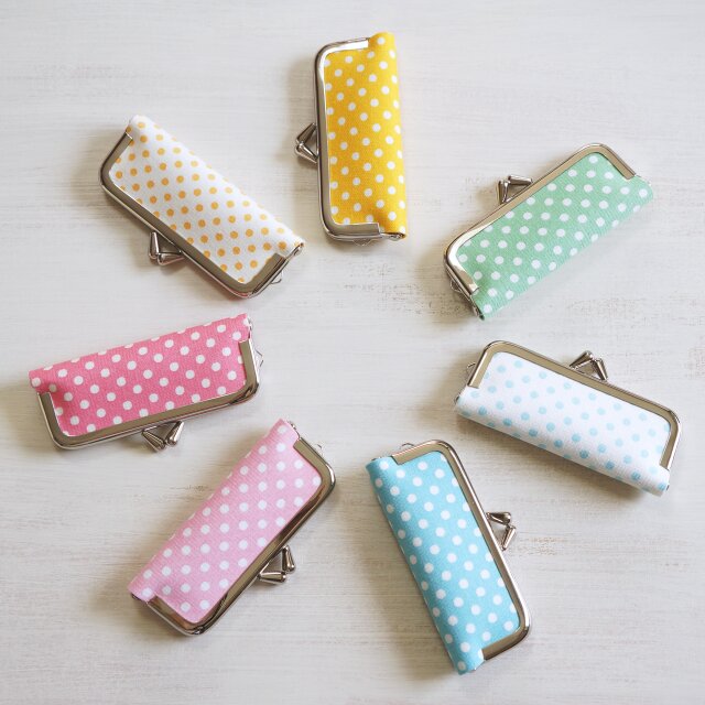 ■がま口印鑑ケース・キャンディードット■