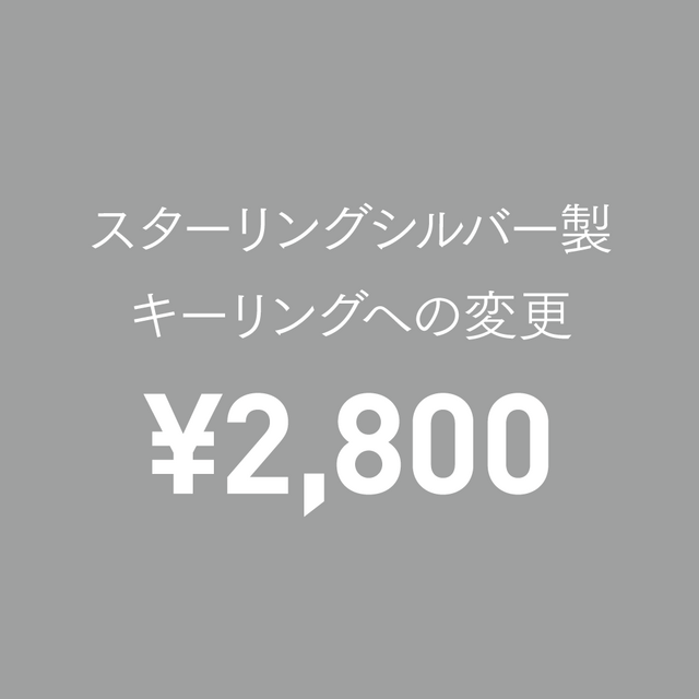 スターリングシルバー製キーリング(直径29mm)への変更の画像1枚目