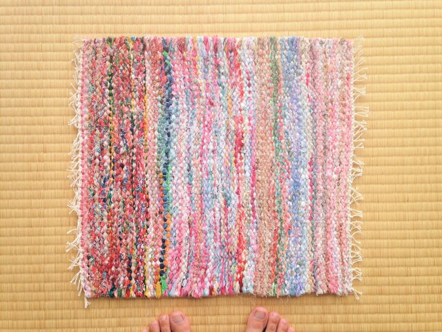 裂き織りマットEの画像1枚目