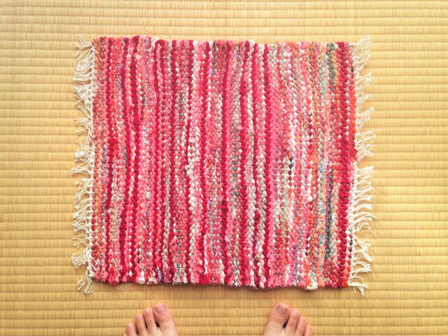 裂き織りマットBの画像1枚目