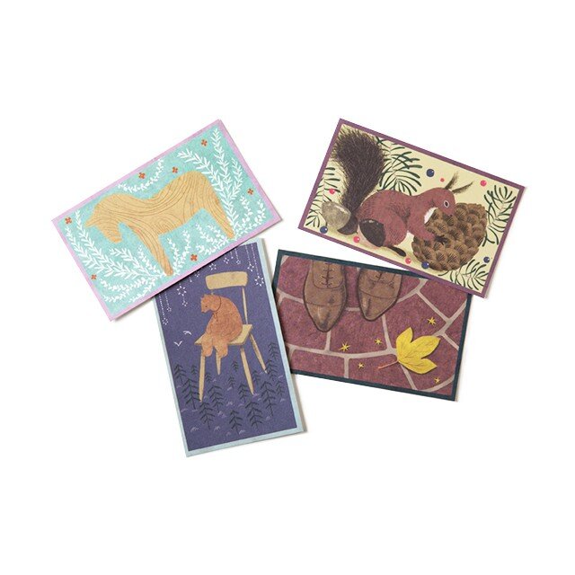 COLOR CARDS BOX ミニカードセット Brownの画像1枚目