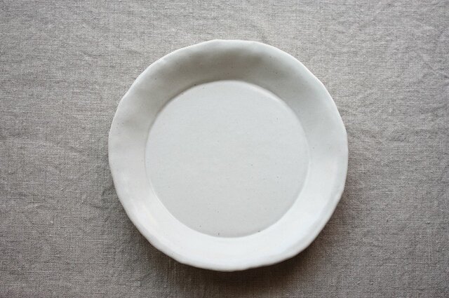 hirahiraまる皿(白)の画像1枚目