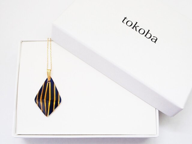 tokoba ピラミッド・ネックレス アンバールリストライプの画像1枚目