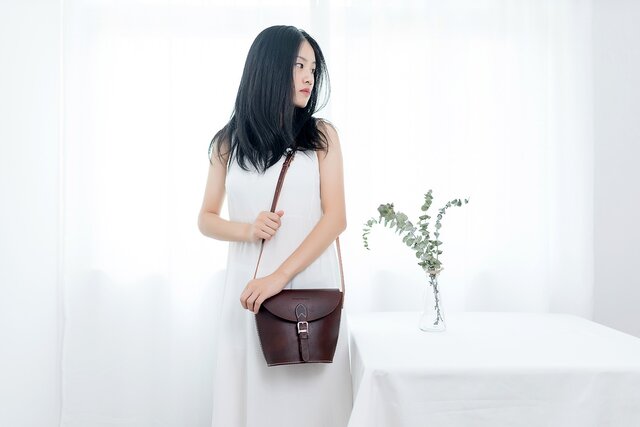 本革ハンドメイド　ショルダーバッグ　バッグチャーム　フルオーダー専用 ミニハンドバッグ＆ショルダーバッグ DIYレザークラフトキット 本革