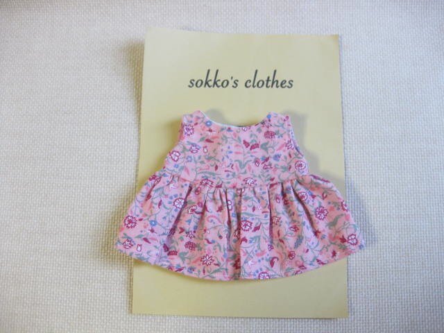 sokko's Dress ピンク地に小花柄のワンピースの画像1枚目