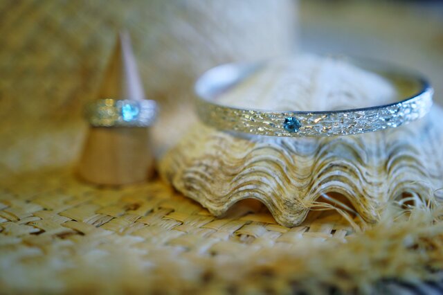 天然大粒ブルージルコン１４ｃｔ　ヴィンテージシルバーリング 天然大粒ブルージルコン14ct ヴィンテージシルバーリング 天然大粒