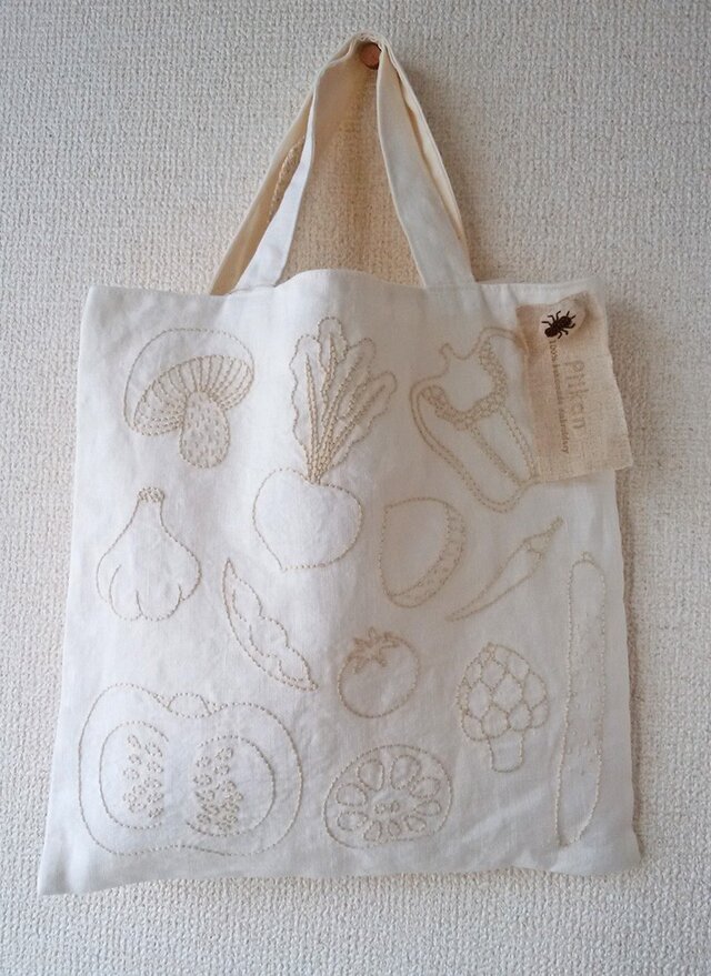 【non様専用お野菜トートバック】の画像1枚目