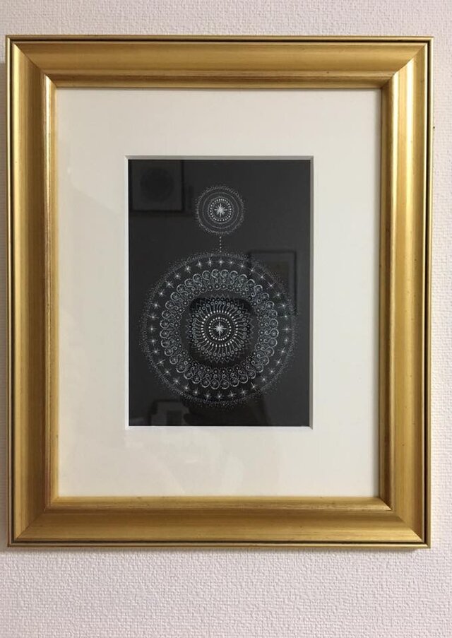 曼荼羅アート原画「派生」の画像1枚目