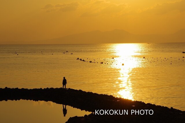 有明海の朝の風景「ポストカード5枚セット」の画像1枚目