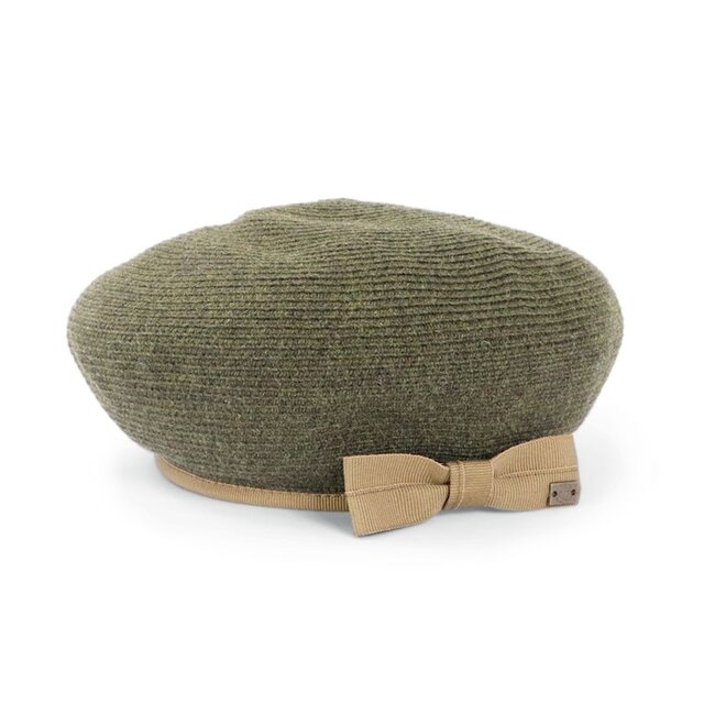 定番ベレーをアップデート！ウール素材のブレードベレー オリーブ(18AWN-009)