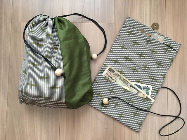 信玄袋と道中財布 (い)の画像1枚目