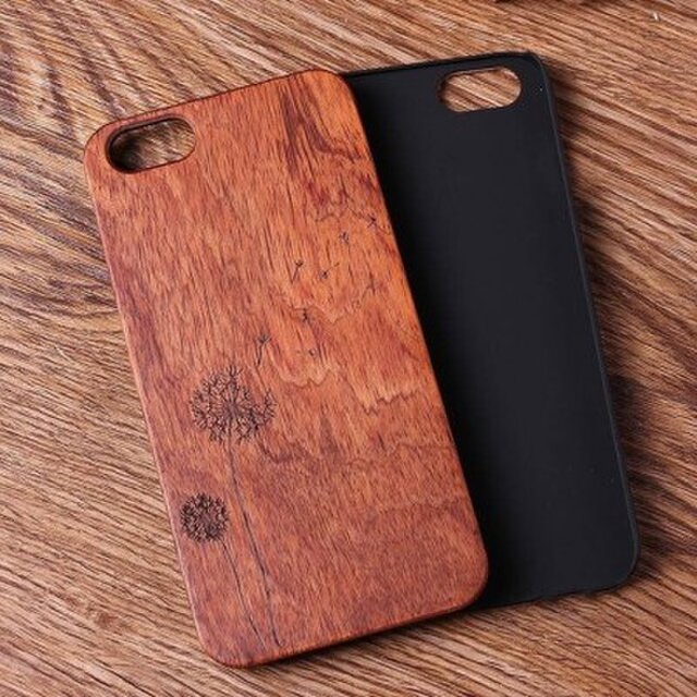 受注生産 iPhoneケース 木製ケース 天然木 木目調 ウッドケース 無垢材 高級 大人の画像1枚目
