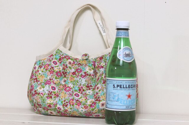 専用です　百花繚乱　グラニーバックLサイズ　ハンドメイド 実物大型紙】グラニーバッグをコーデュロイで作る【サイド