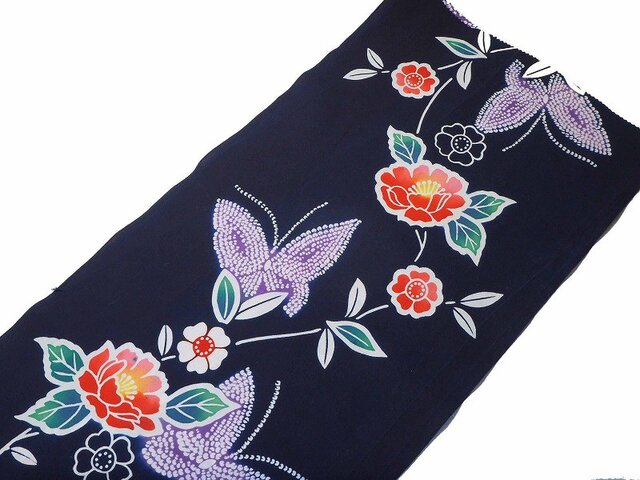 木綿　古布　筒描き　馬の腹掛け 木綿 古布 筒描き 馬の腹掛け 木綿 古布 筒描き 馬の腹掛け 楽天