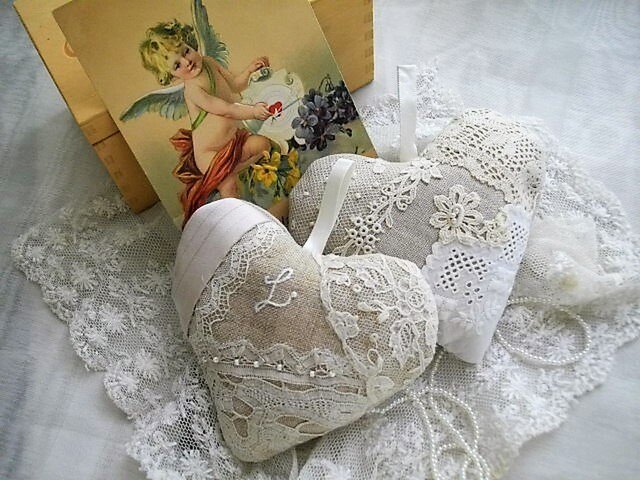 〜＊アンティークレース　サシェ風飾り＊〜 アンティークレース サシェ風飾り＊〜 楽天市場】サシェ 袋 レースの通販