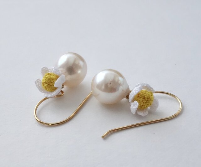 pearl & small flowerの画像1枚目