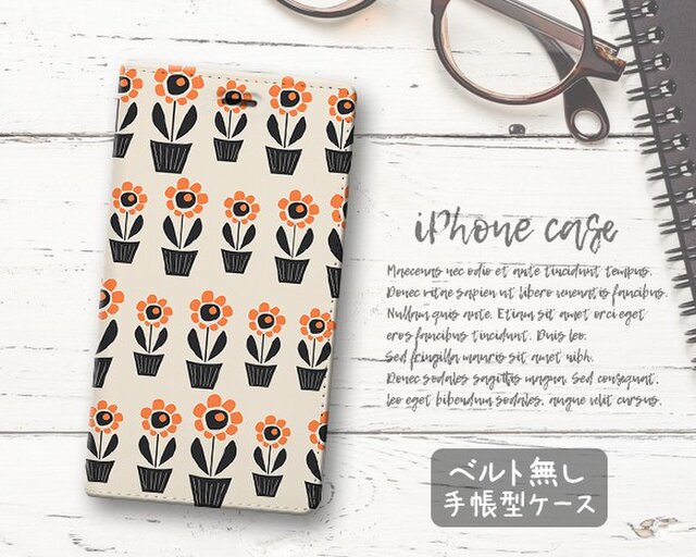 手帳型スマホケース《ベルト無し》の画像1枚目