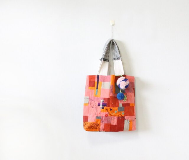 ちくちく2‐faced bag「O&G」再販の画像1枚目
