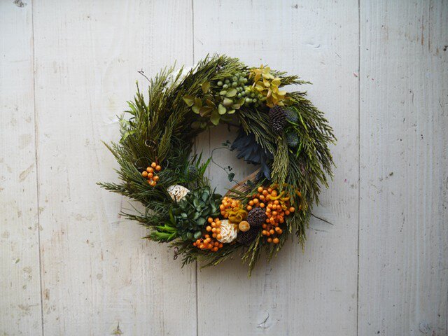 シックな秋色・ハロウィンの気配・ドライフラワー＆プリザーブド