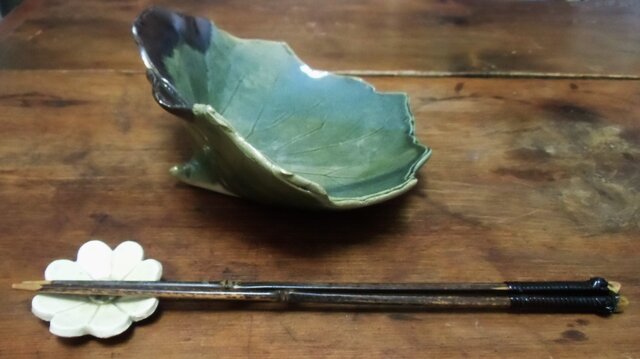 Ｍ９２８　S377 　S630 　イ38 4点！！『山蕗ノ葉』『大皿』　菓子器 M928 S377 S630 イ38 4点！！『山蕗ノ葉』『大皿』 菓子器