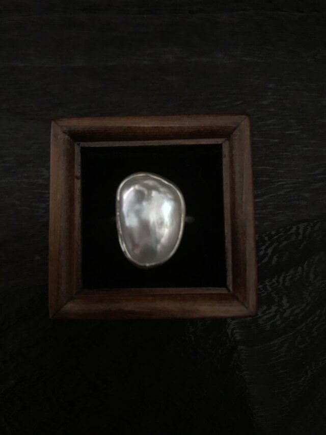淡水パール(flat) のRingの画像1枚目