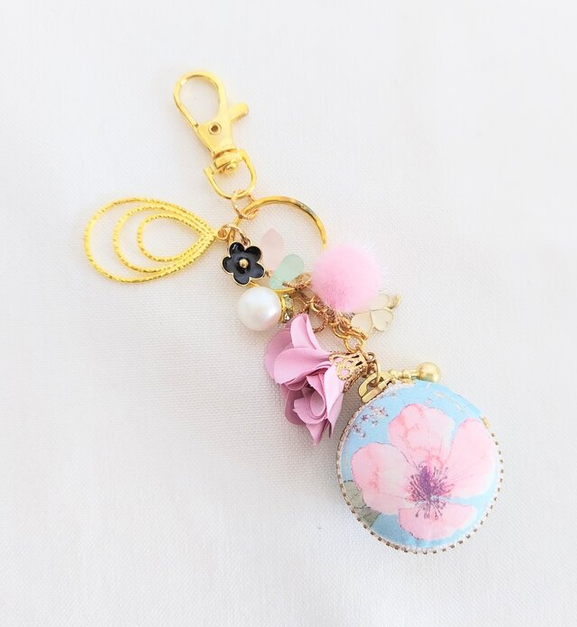 イルマスカイブルーのマカロン☆キーホルダー