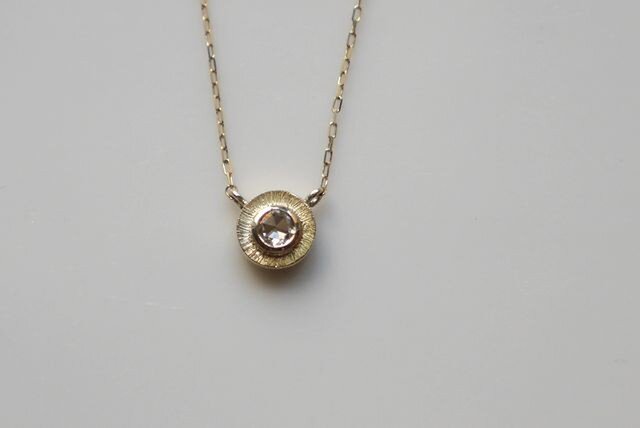 K10 Rosecut diamond necklace☆ローズカット☆ダイヤモンド