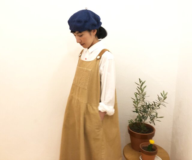コーデュロイ ワンピース クラシックベージュの画像1枚目