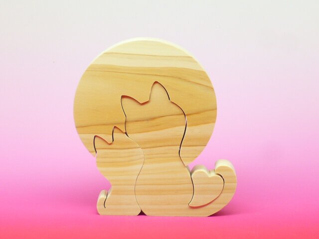 送料無料 木のおもちゃ お月見デートの画像1枚目