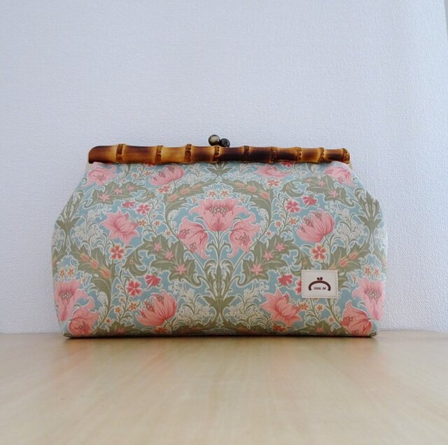 竹クラッチbag がまぐちの画像1枚目