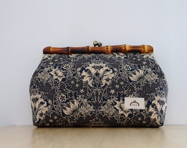 竹クラッチbag がまぐちの画像1枚目