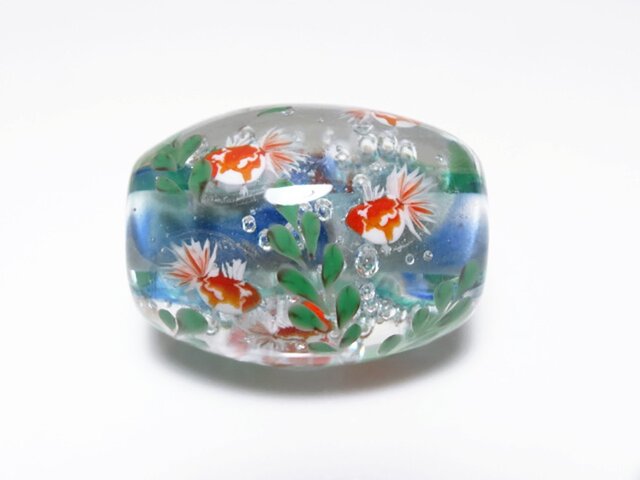 金魚のとんぼ玉(ガラス玉)の画像1枚目